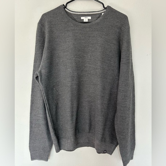 NWT Brax Men’s Feel Good Sweater. Gray, Crewneck, men’s size 54 (Large). - Picture 1 of 9